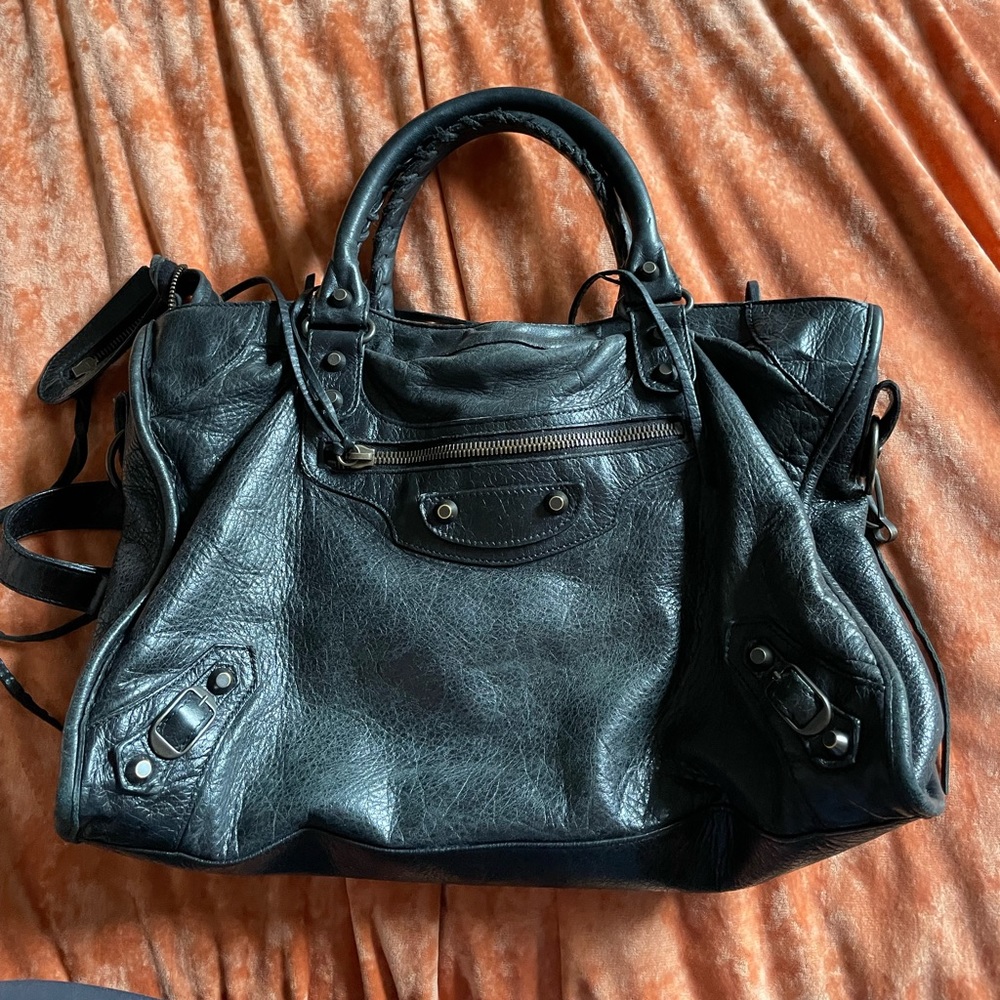 Balenciaga authentic black city bag